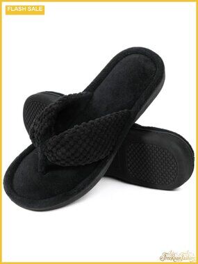 Women's Popcorn Flip Flop Slippers Memory Foam Spa Thong House Shoes